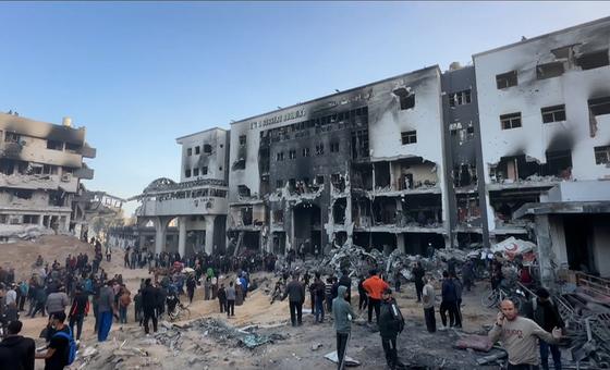 Gaza: Israeli strike on NGO aid team condemned as humanitarians renew access call